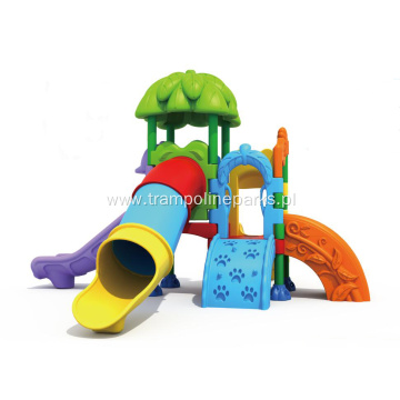 Outdoor Playground with Climbing and Slides